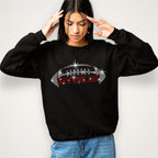 New England Rhinestone Football T-Shirt: New England Glitter Design