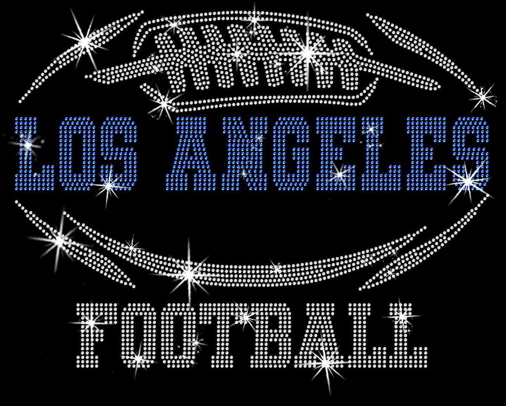 Los Angeles Rhinestone T-Shirt: Sparkling Football Fan Style