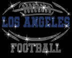 Los Angeles Rhinestone T-Shirt: Sparkling Football Fan Style