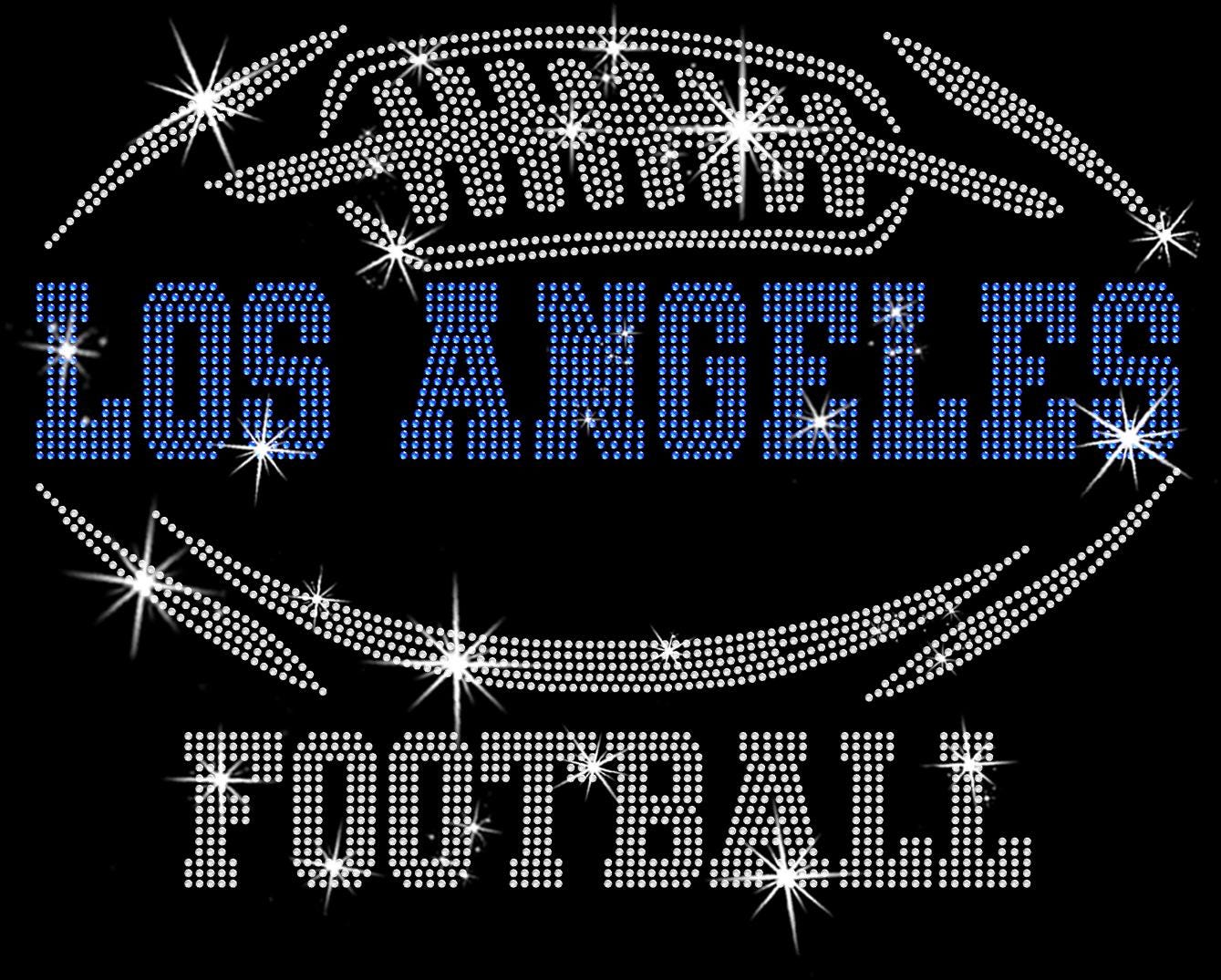 Los Angeles Rhinestone T-Shirt: Sparkling Football Fan Style