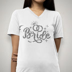 Sparkly Rhinestone Bride Shirt: Bridal Shower Gift, Trendy Wedding Tee