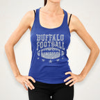 Buffalo Rhinestone Football Shirt: Unique Game Day Apparel
