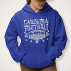 Carolina Rhinestone Football Shirt: Game Day Fan Apparel