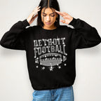 Detroit Rhinestone Football Shirt: Trendy Game Day Tee