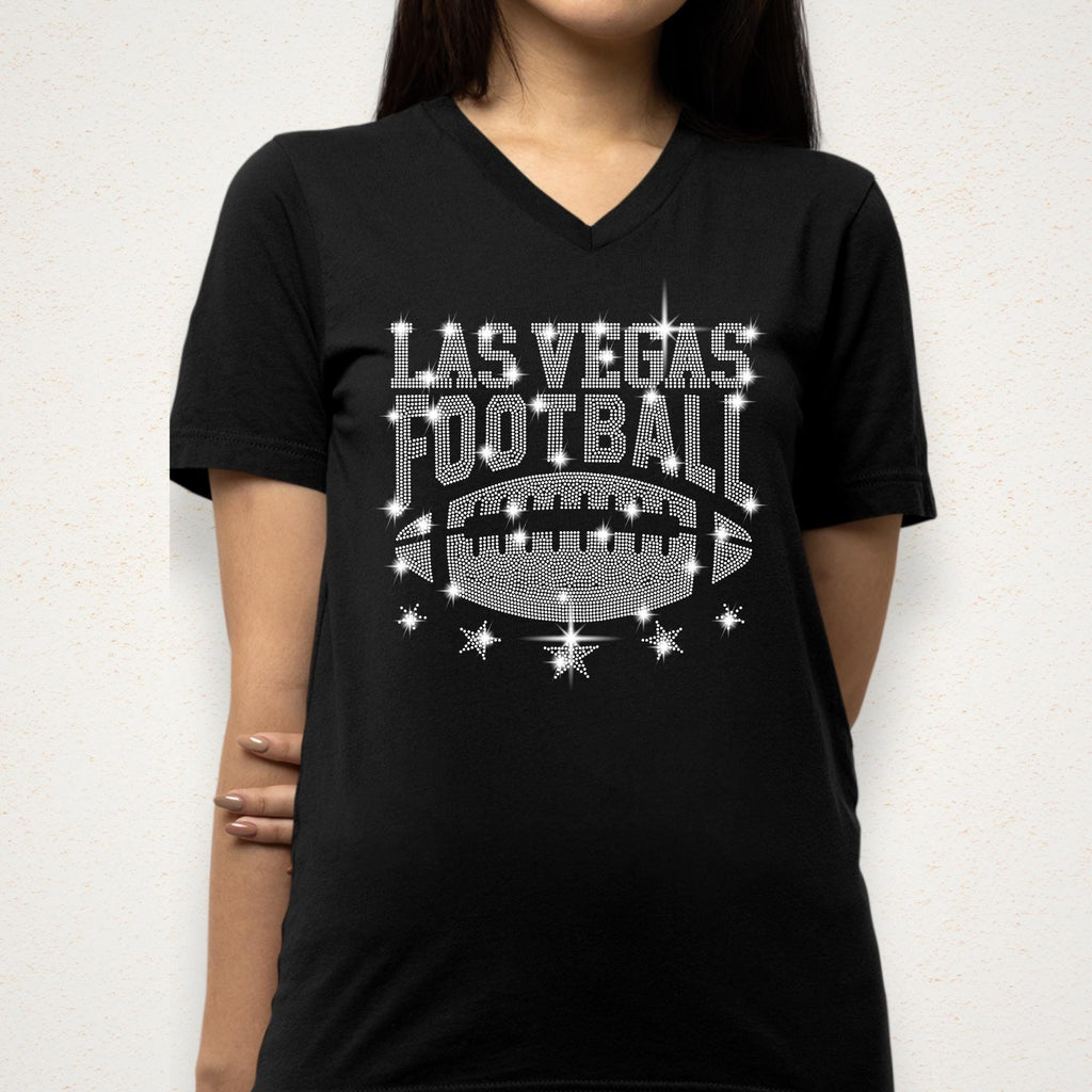Las Vegas Football Rhinestone Shirt: Game Day Fan Apparel