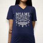 Miami Football Rhinestone Shirt: Unique Fan Apparel
