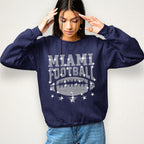 Miami Football Rhinestone Shirt: Unique Fan Apparel