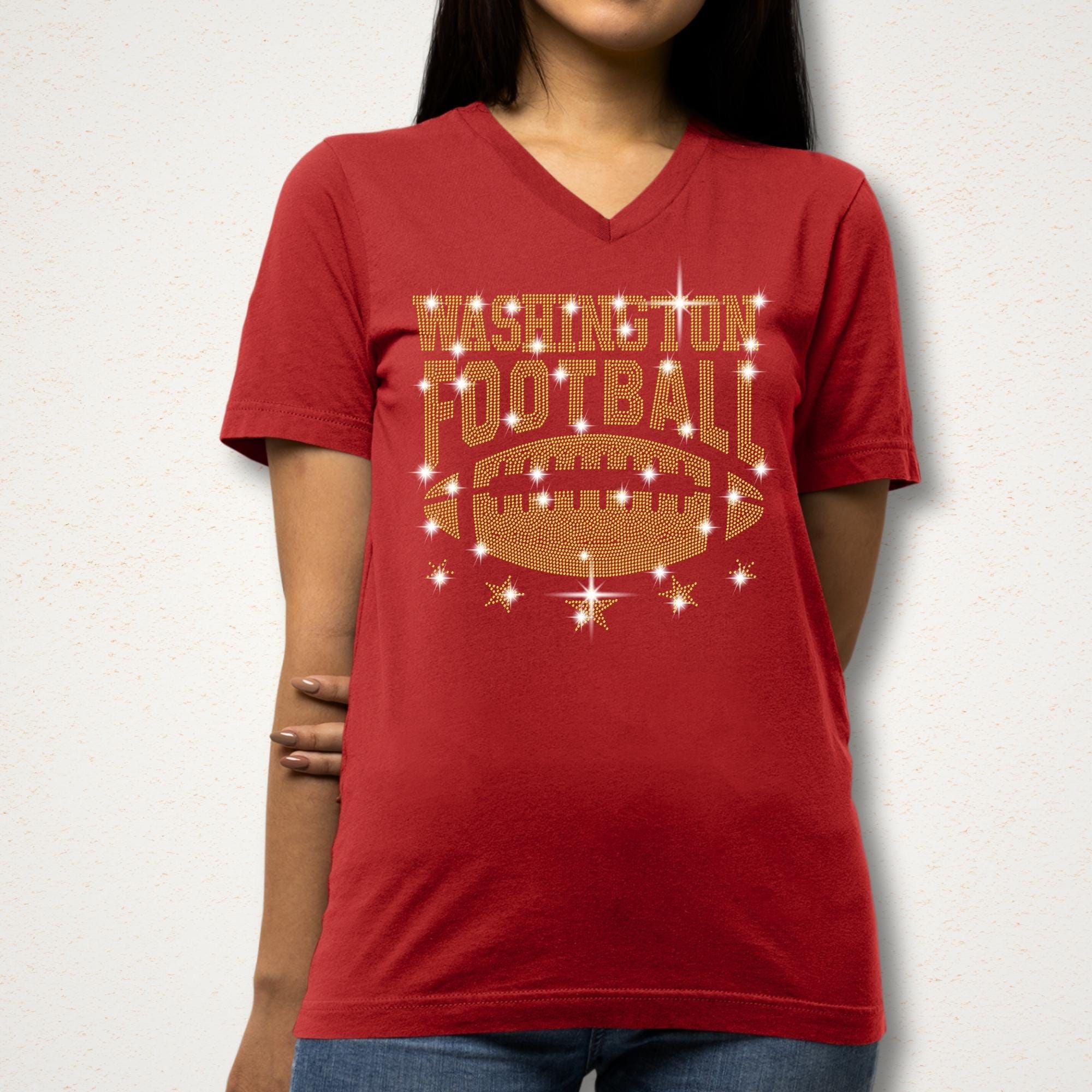 Washington Football Rhinestone Shirt: Unique Fan Apparel