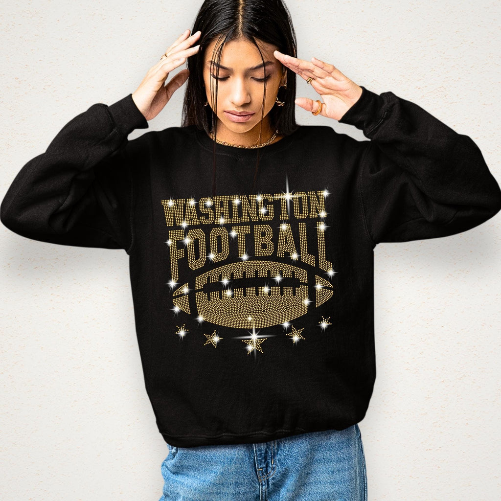Washington Football Rhinestone Shirt: Unique Fan Apparel