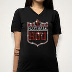 Houston Vintage Style Football Tshirt, Sweatshirt: Rhinestone Fan Shirt
