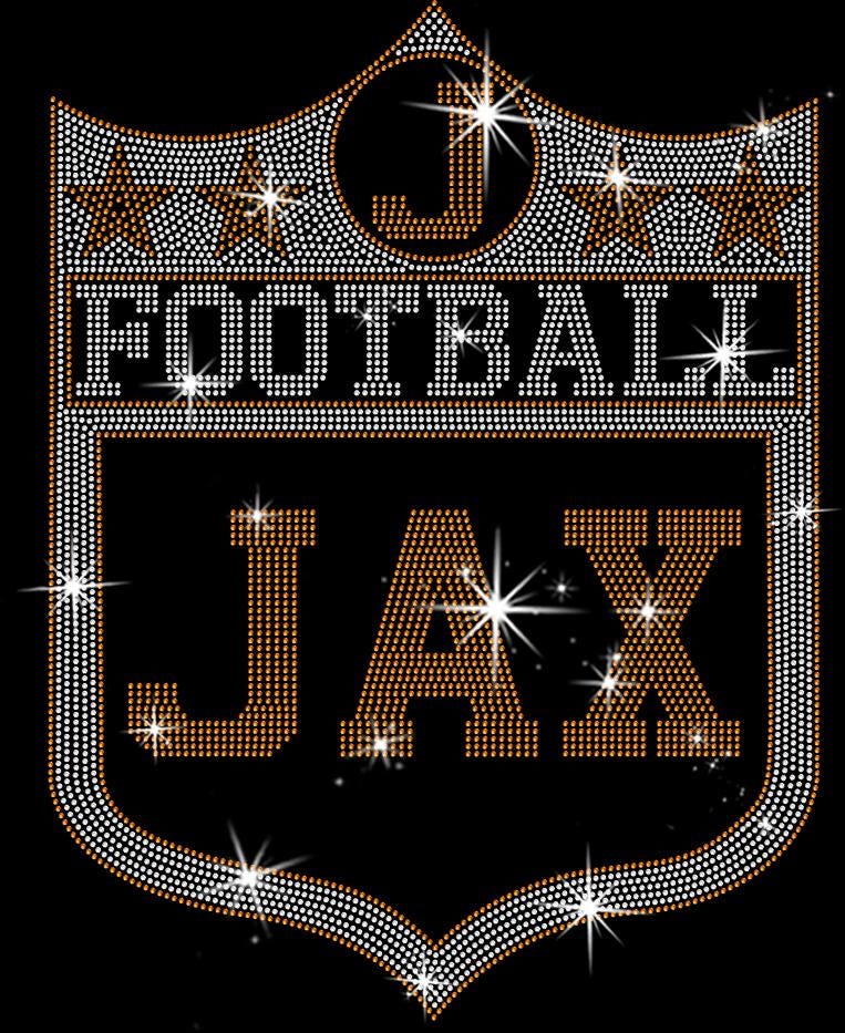Jacksonville Rhinestone Football Shirt: Vintage Style Sweatshirt