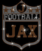 Jacksonville Rhinestone Football Shirt: Vintage Style Sweatshirt