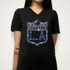 Los Angeles Vintage Style Football Rhinestone Shirt