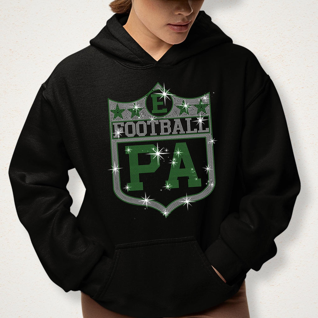 Philadelphia Rhinestone Football Shirt: Eagles Fan Gear