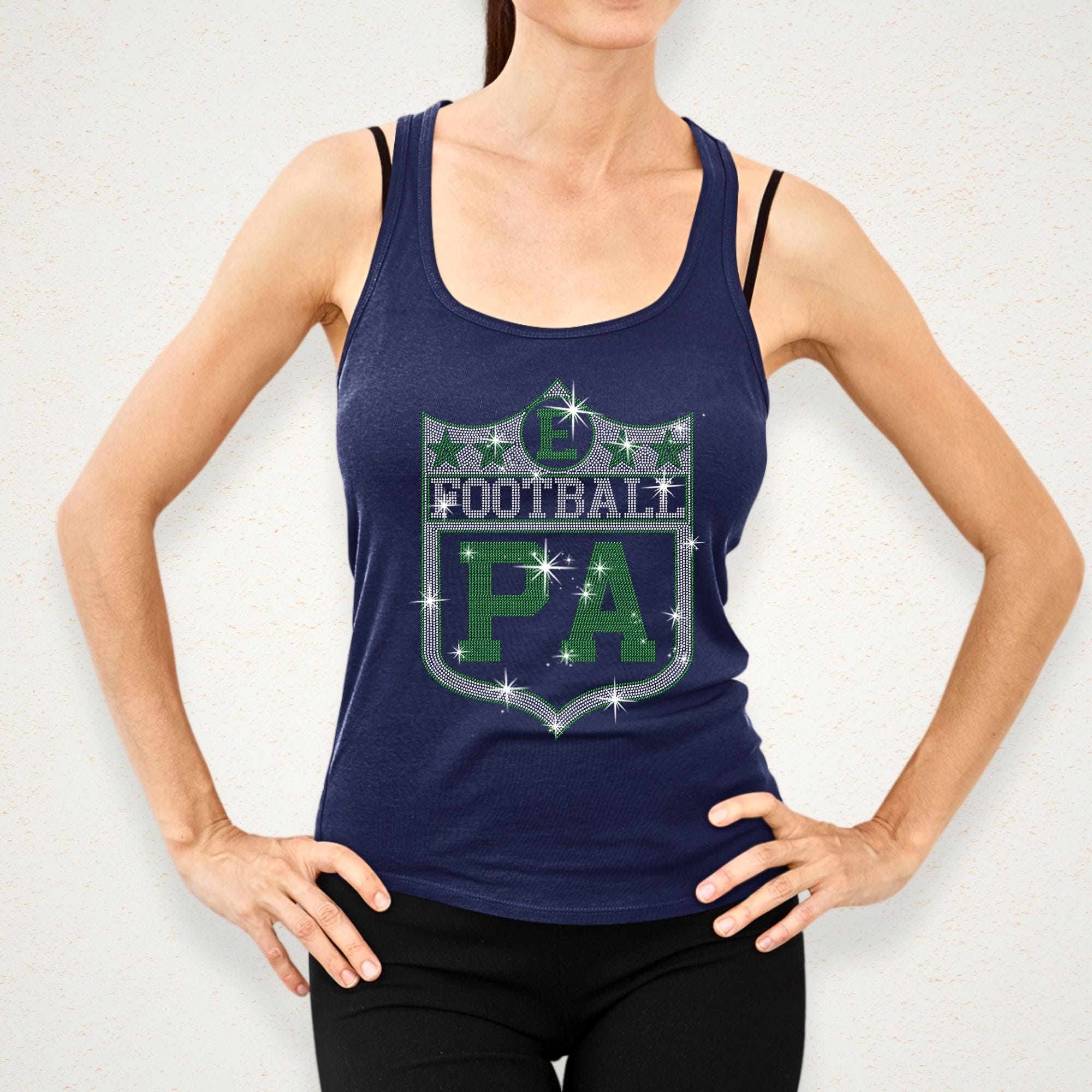 Philadelphia Rhinestone Football Shirt: Eagles Fan Gear