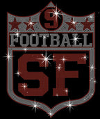 San Francisco Vintage Style Football Shirt: Rhinestone or Sweatshirt