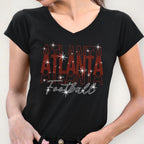 Atlanta Rhinestone Football Shirt: Sparkling Game Day Tee