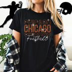 Chicago Rhinestone Football Shirt: Sparkling Game Day Sweatshirt