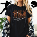Cincinnati Rhinestone Football Shirt: Sparkling Game Day Style