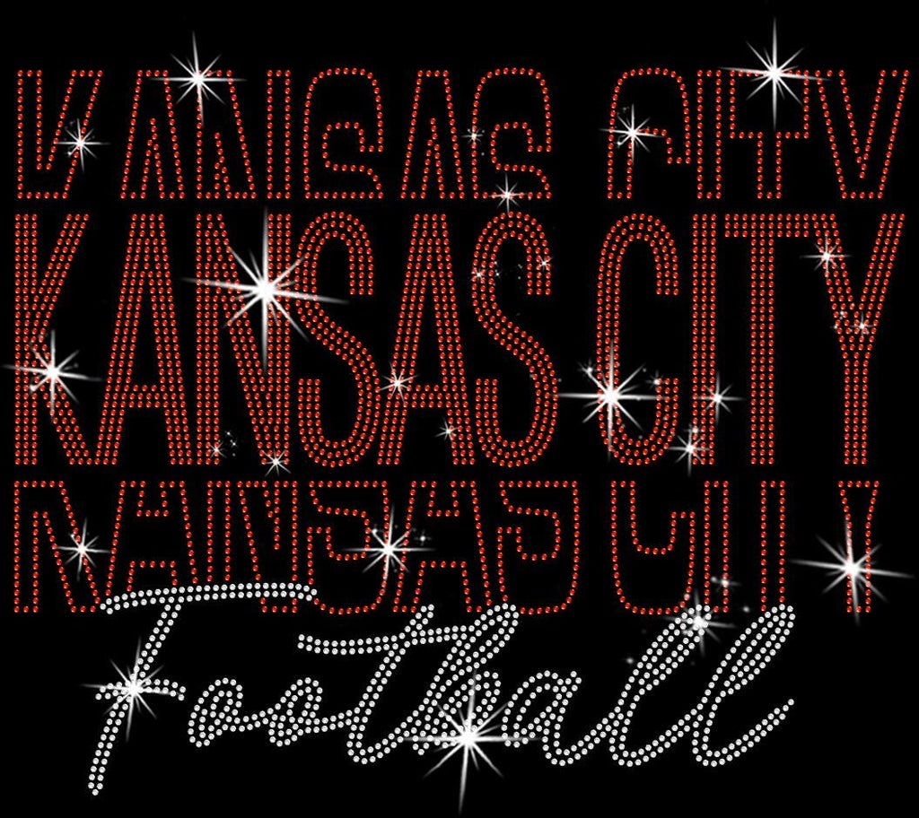 Kansas City Rhinestone Gameday Shirt: Retro Football Fan Style