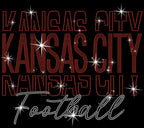 Kansas City Rhinestone Gameday Shirt: Retro Football Fan Style