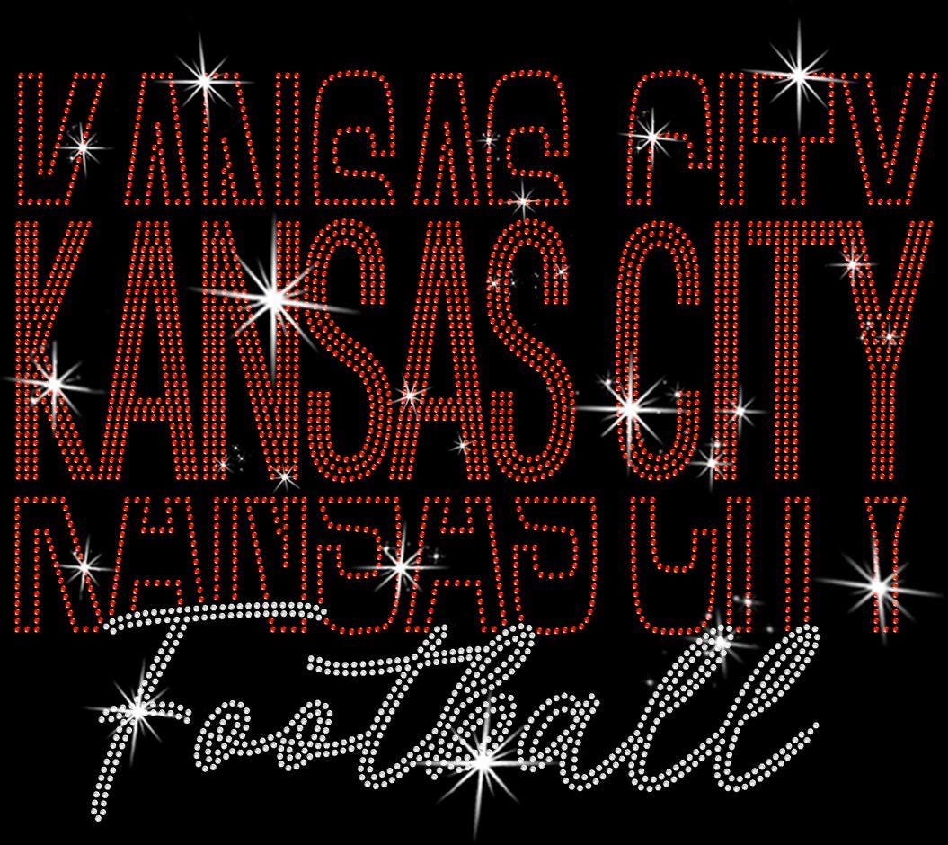 Kansas City Rhinestone Gameday Shirt: Retro Football Fan Style