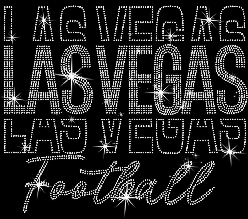 Las Vegas Rhinestone Football Gameday Shirt: Sparkling Fan Apparel