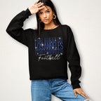 Los Angeles Rhinestone Football Shirt: Vintage Gameday Sweatshirt