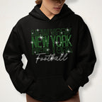 Rhinestone New York Football Gameday Sweatshirt: Gift for Sports Fans
