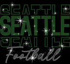 Seattle Rhinestone Gameday Shirt: Unisex Football Fan Apparel