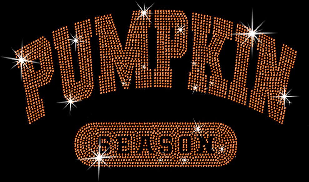 Pumpkin Season Rhinestone Tee: Sparkly Fall Shirt