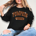 Pumpkin Season Rhinestone Tee: Sparkly Fall Shirt