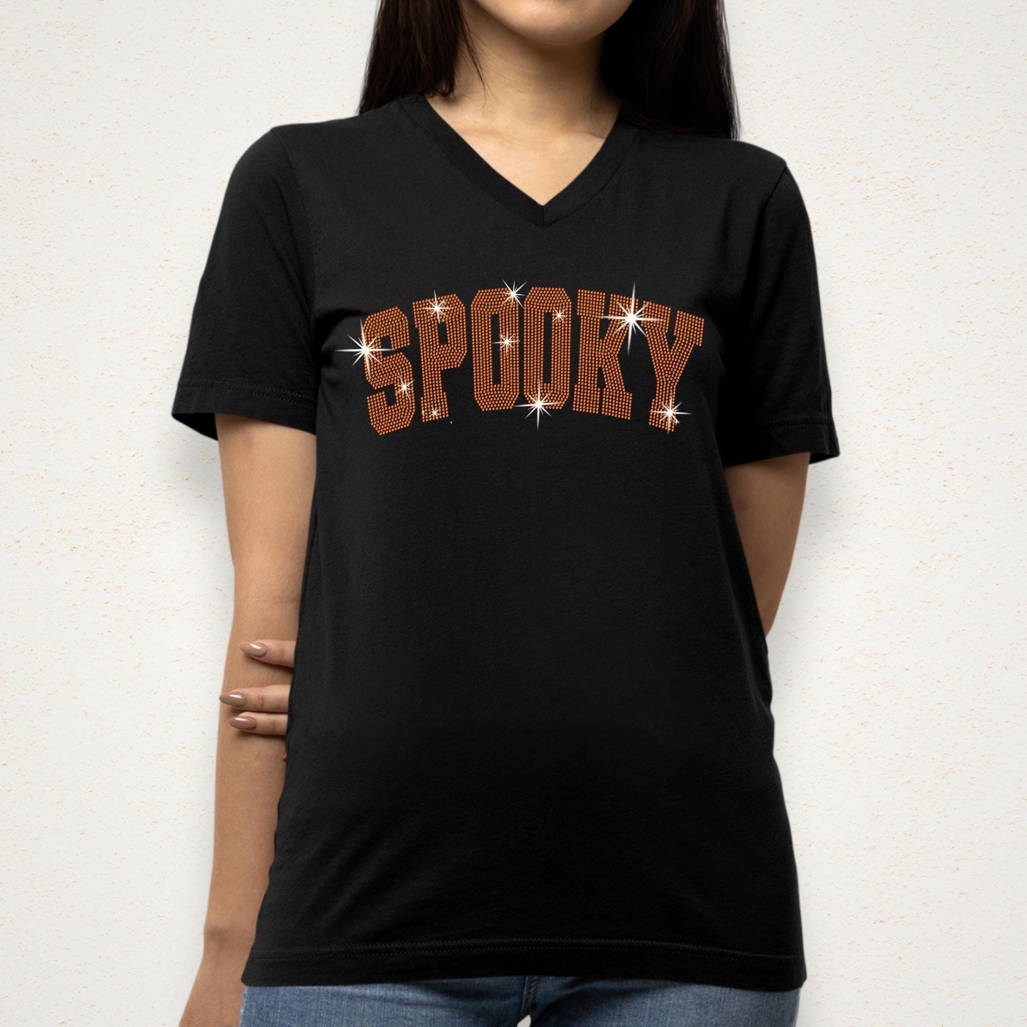 Spooky Rhinestone Halloween Shirt: Bling Fall Sweatshirt