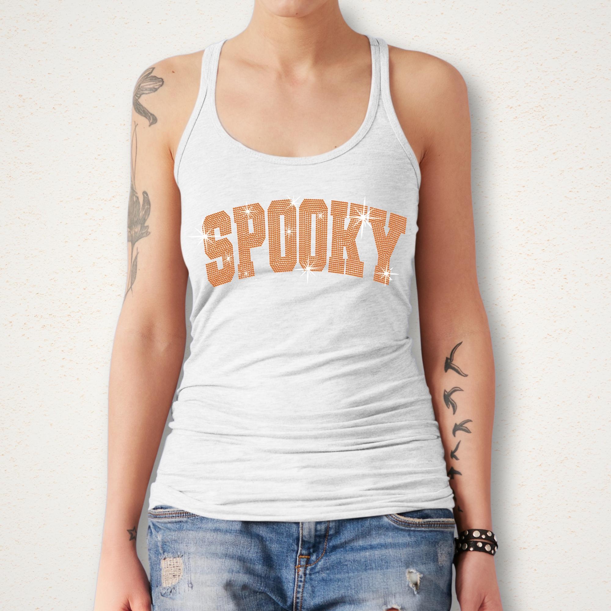 Spooky Rhinestone Halloween Shirt: Bling Fall Sweatshirt