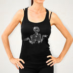 Rhinestone Skeleton Sparkle Shirt: Halloween Gothic Outfit