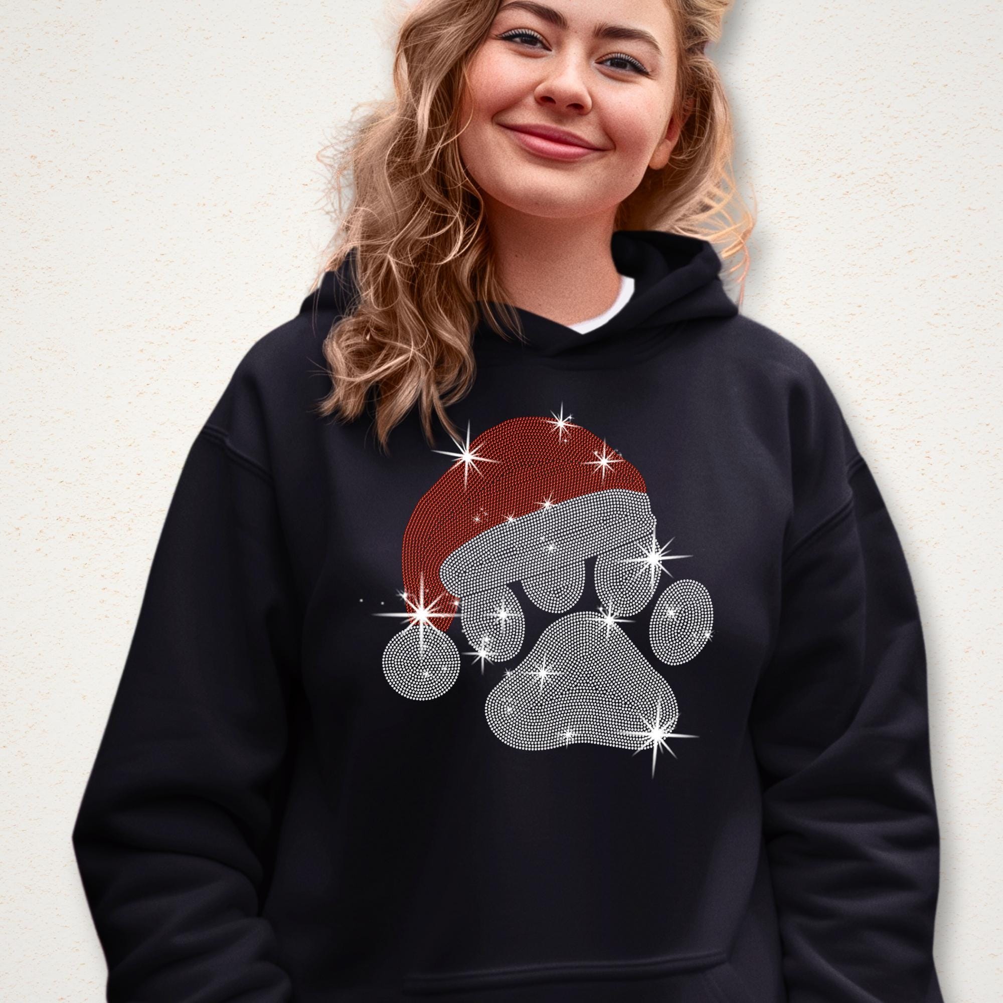 Believe Christmas Rhinestone Shirt: Christmas Party Sparkle Tee