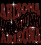 Arizona Rhinestone Shirt: Sparkling Tailgate Party Tee