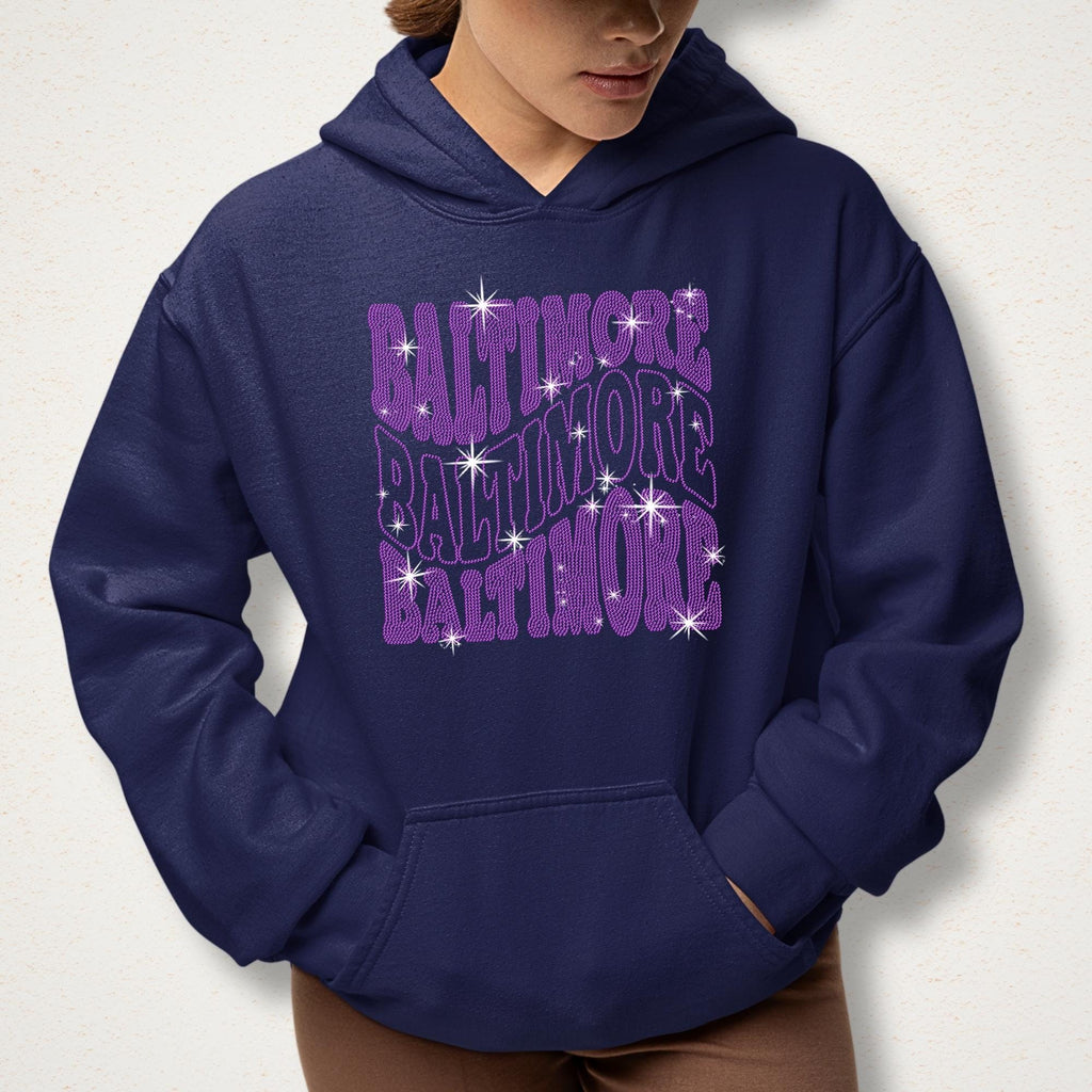 Baltimore Rhinestone Shirt: Fan Gift for Sunday Football