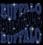 Buffalo Rhinestone Shirt: Bling Game Day Football T-Shirt for Fans