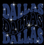 Dallas Rhinestone Shirt: Football Game Day Tailgate Tee