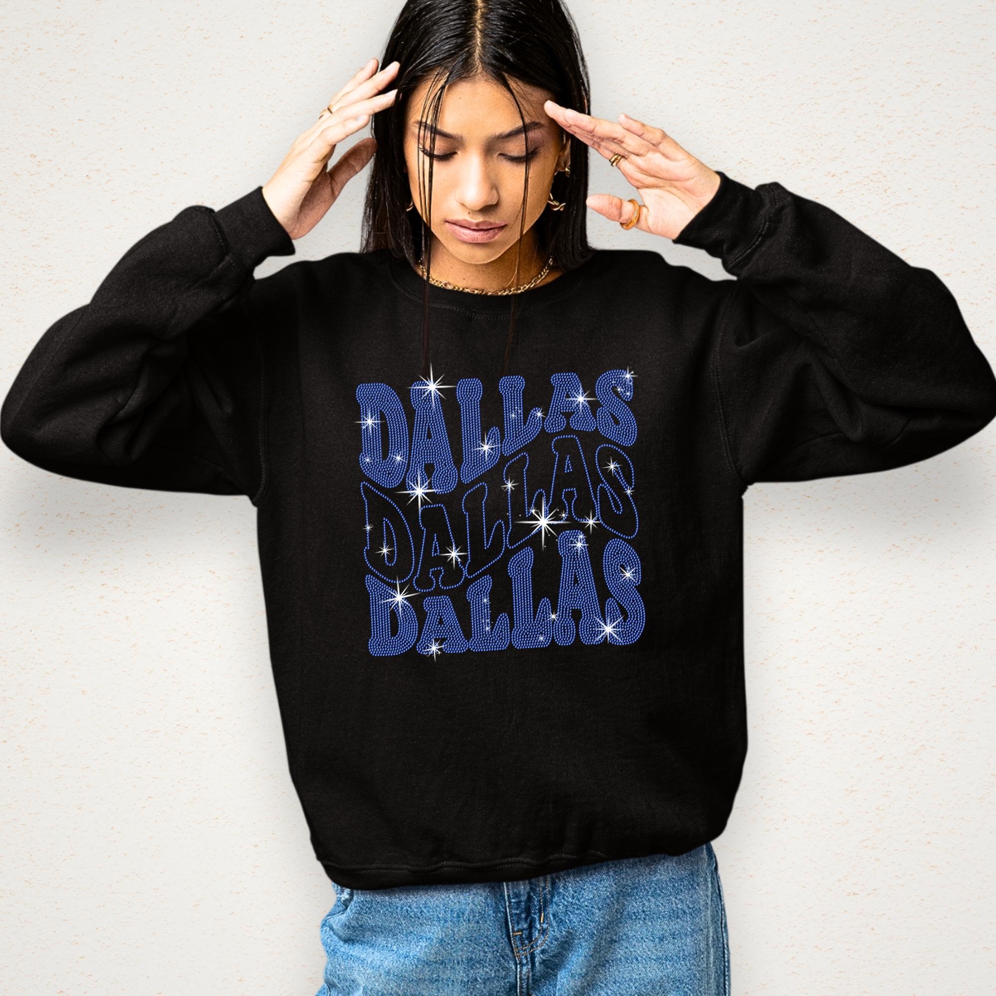 Dallas Rhinestone Shirt: Football Game Day Tailgate Tee