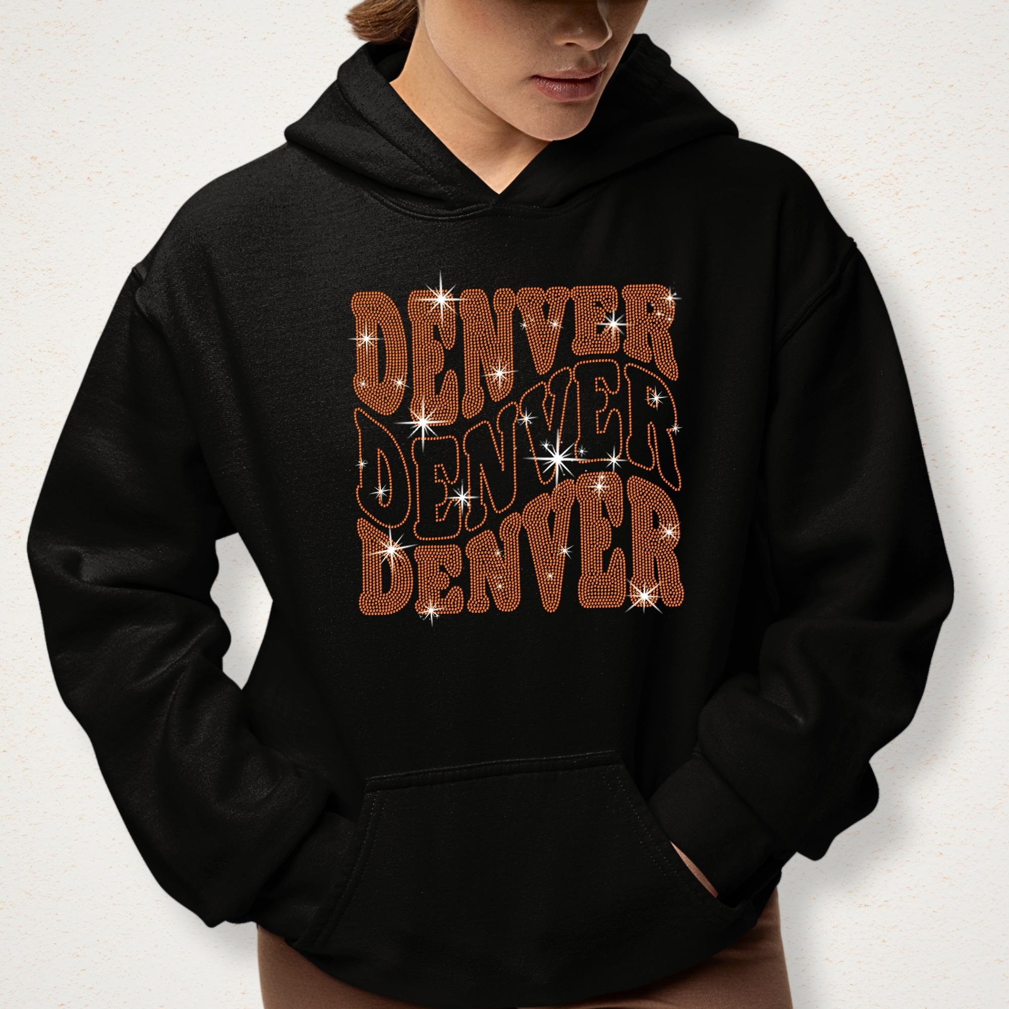 Denver Rhinestone Shirt: Bling Football Fan Outfit