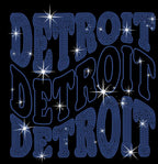 Detroit Rhinestone Shirt: Tailgate Sunday Sports Tee Shirt for Game Day