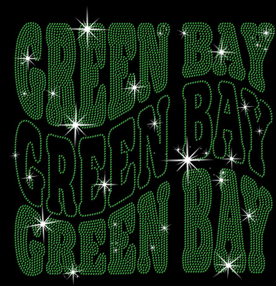 Green Bay Rhinestone Shirt: Unique Sports Fan T-shirt