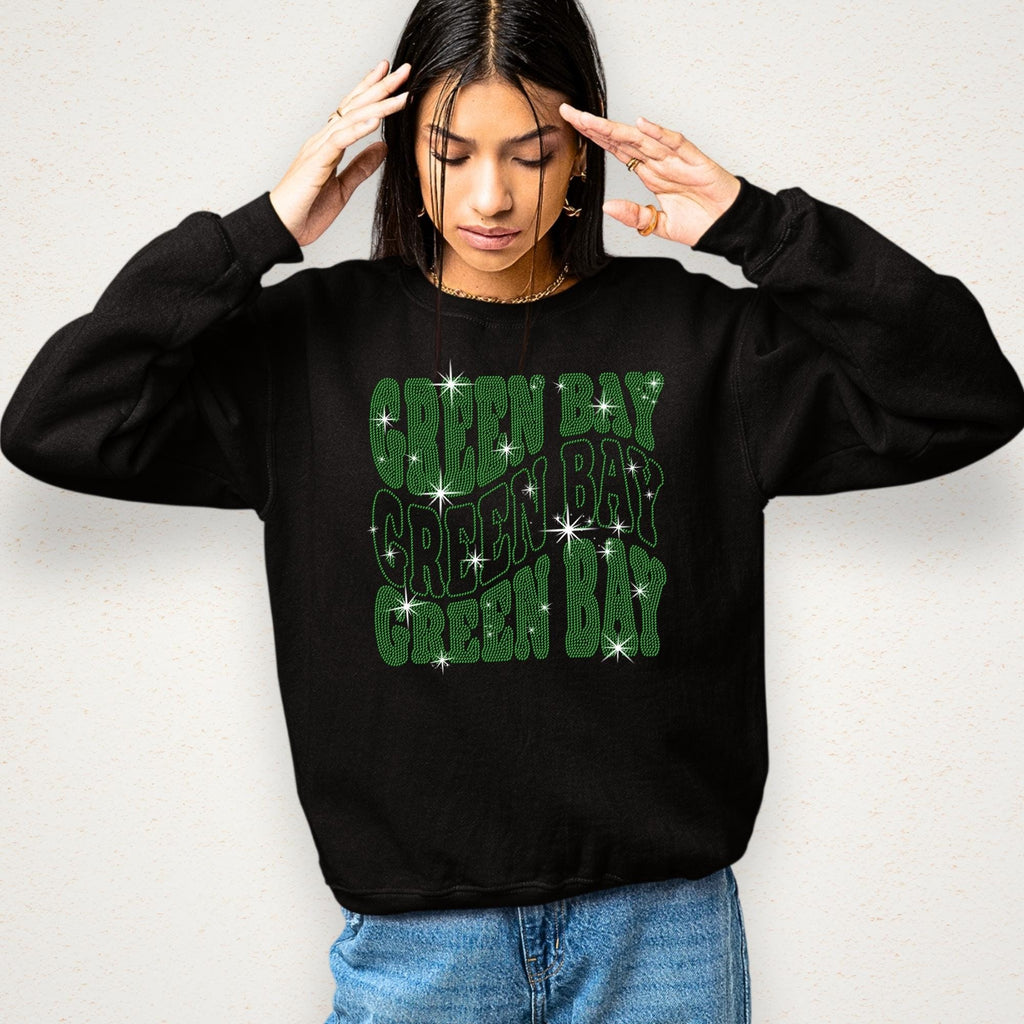 Green Bay Rhinestone Shirt: Unique Sports Fan T-shirt