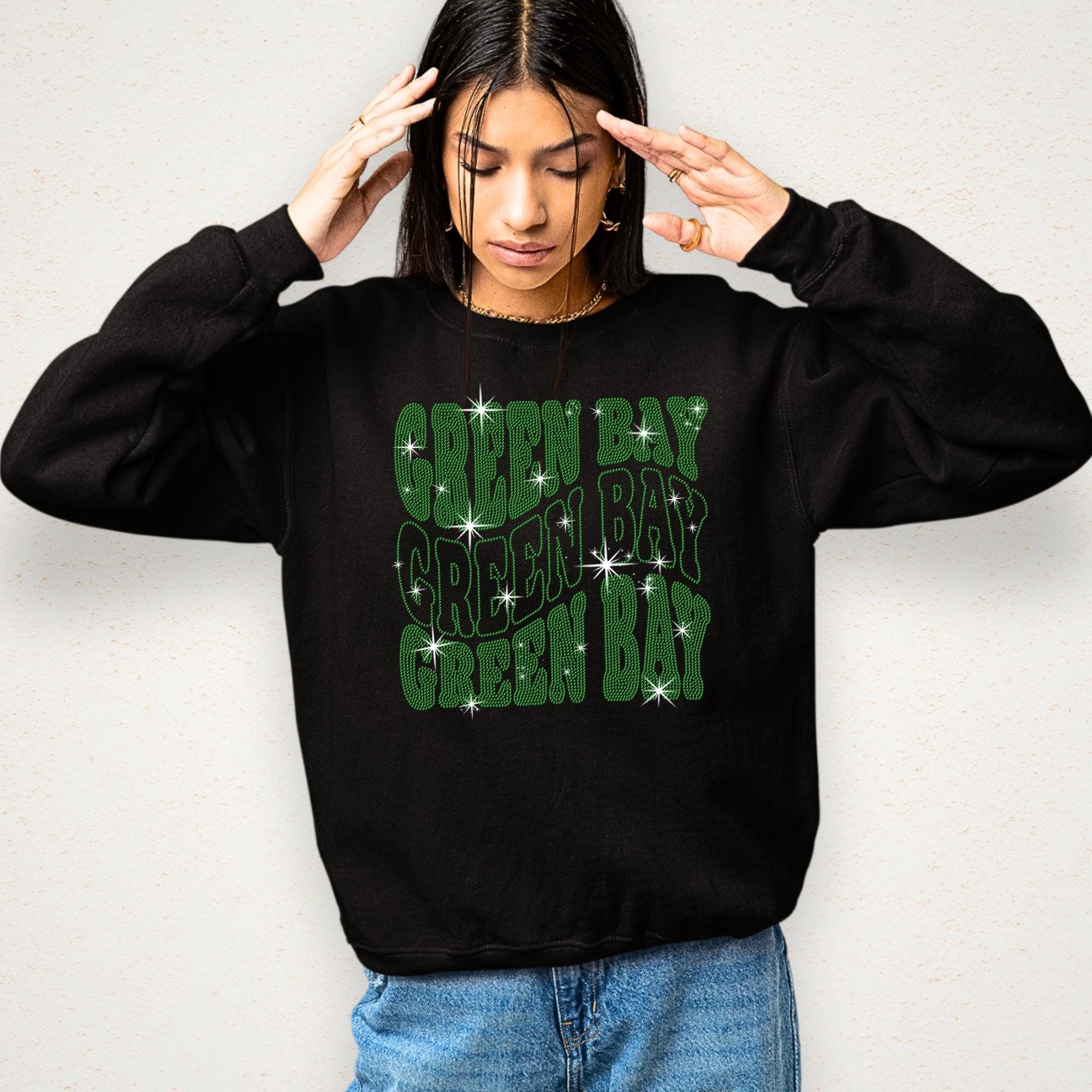 Green Bay Rhinestone Shirt: Unique Sports Fan T-shirt