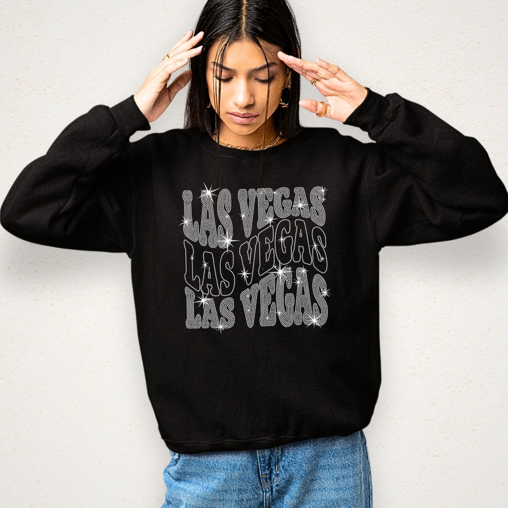 Las Vegas Rhinestone Shirt: Bling Football Fans Shirt Secondary image
