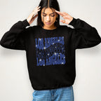 Los Angeles Rhinestone Shirt: Sparkling Football Team Fan Tee