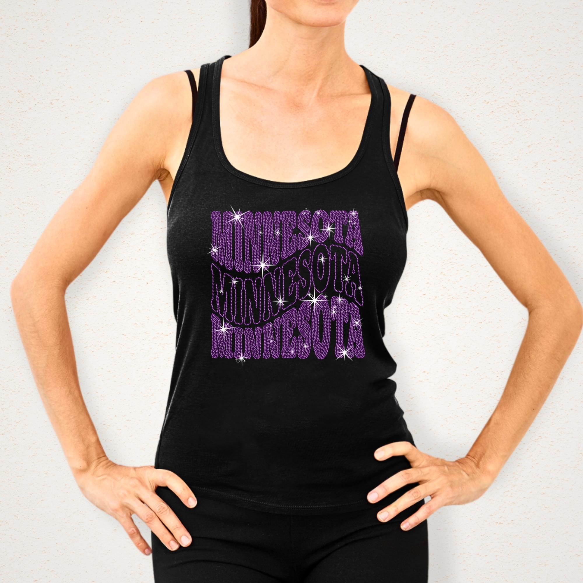 Minnesota Rhinestone Shirt: Sparkling Football Lover Tee Secondary image