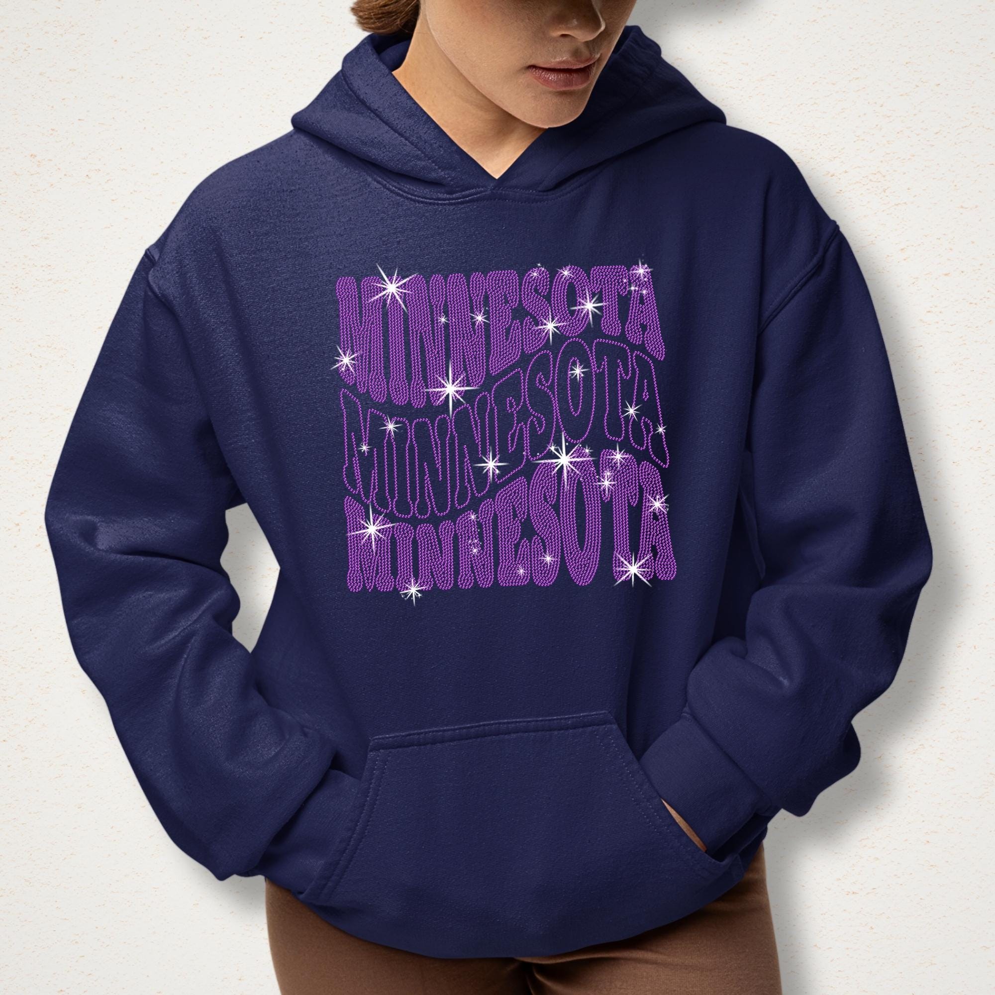 Minnesota Rhinestone Shirt: Sparkling Football Lover Tee
